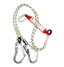 Çift Bacaklı Şok Emicili Lanyard Büyük Kancalı