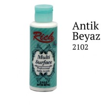 Rich Multi Surface 2102 Antik Beyaz Akrilik Boya 120 cc