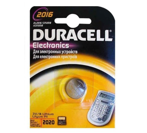 Duracell CR 2016 Lityum Pil 3 Volt Duracell CR 2016 Lityum Pil 3 Volt