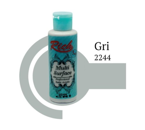 Rich Multi Surface 2244 Gri Akrilik Boya 120 cc