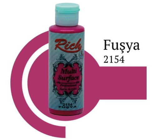 Rich Multi Surface 2154 Fuşya Akrilik Boya 120 cc