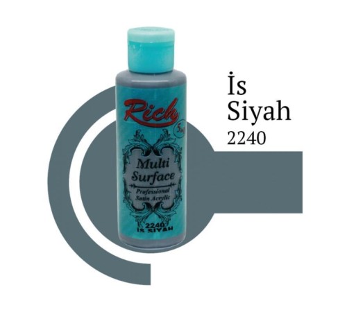 Rich Multi Surface 2240 İs Siyahı Akrilik Boya 120 cc