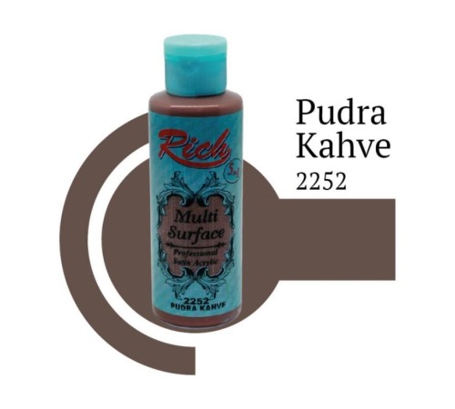 Rich Multi Surface 2252 Pudra Kahve Akrilik Boya 120 cc