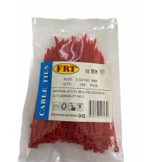 FRT Kırmızı 2,5x100 Kablo Bağı