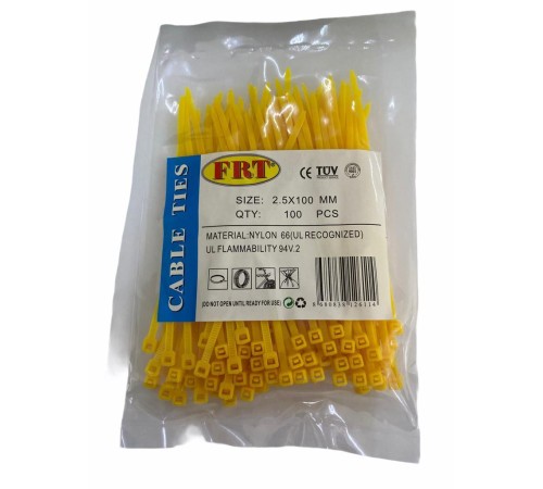 FRT Sarı 2,5x100 Kablo Bağı