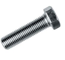 M18X50 Civata DIN 933 8,8 Beyaz Tam Paso