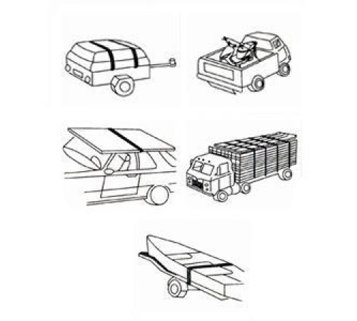 Jun Kaung 00106 Cırcırlı Oto Yük Bandı 700 Kg