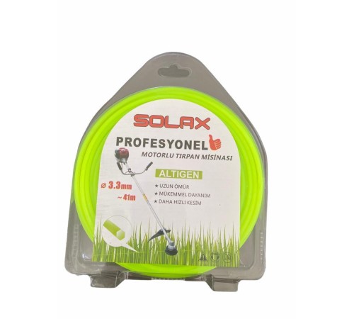 Solax Altıgen Tırpan Misinası 3,3 mm 41 Metre Solax Altıgen Tırpan Misinası 3,3 mm 41 Metre