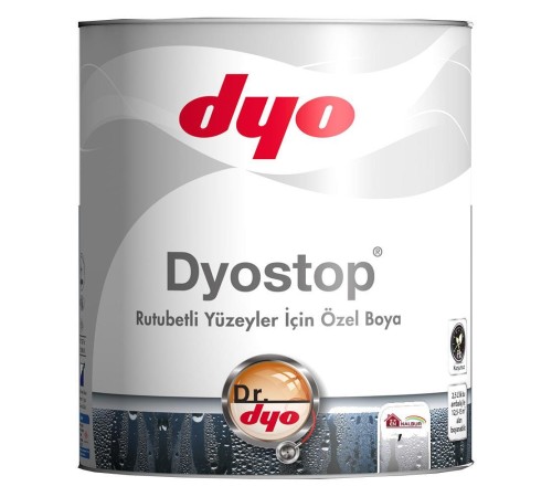 DYO Dyostop Rutubet ve Nem Boyası 0,75 Litre DYO Dyostop Rutubet ve Nem Boyası 0,75 Litre