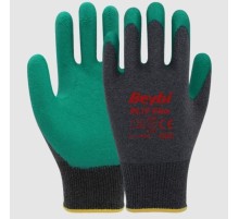 Beybi PL17 Flex Likralı İpten Örme Lateks Eldiven NO:9 Yeşil