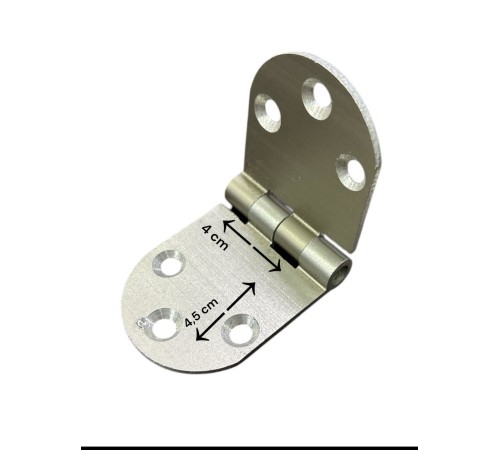 Yüksel Oval Alüminyum Kasa Menteşesi 4 cm Yüksel Oval Alüminyum Kasa Menteşesi 4 cm