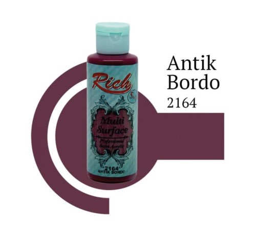 Rich Multi Surface 2164 Antik Bordo Akrilik Boya 120 cc Rich Multi Surface 2164 Antik Bordo Akrilik Boya 120 cc