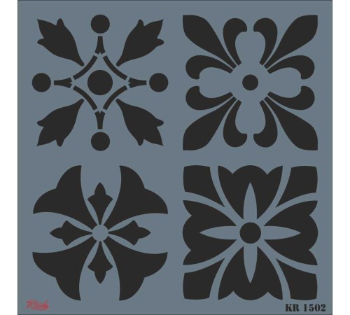 Rich KR 1502 Fayans Stencil 30X30 cm