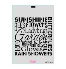 Rich New Seri N-326 Stencil 35x25 cm