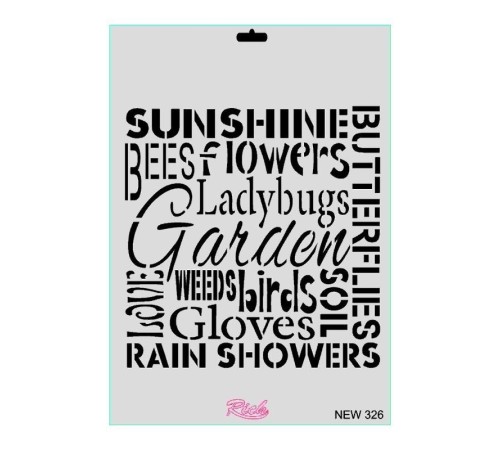 Rich New Seri N-326 Stencil 35x25 cm Rich New Seri N-326 Stencil 35x25 cm