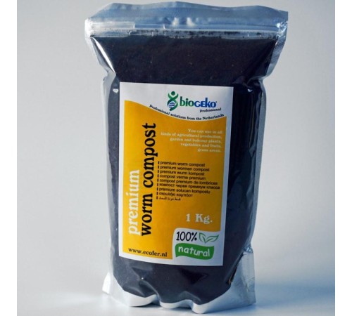 BioGEKO Katkısız Katı Solucan Gübresi 1 Kg