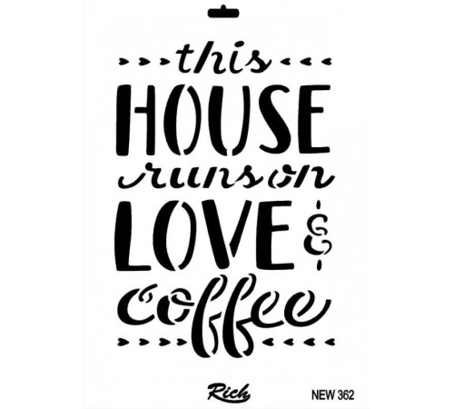 Rich New Seri N-362 Stencil 35x25 cm Rich New Seri N-362 Stencil 35x25 cm