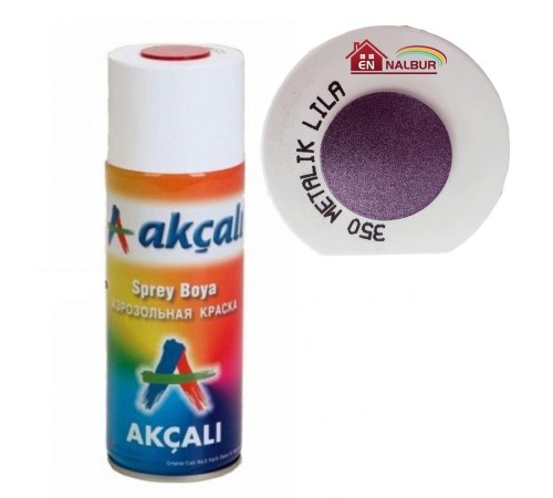 Akçalı Sprey Boya 400 ml 350 Metalik Lila Akçalı Sprey Boya 400 ml 350 Metalik Lila