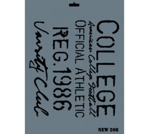 Rich New Seri N-208 Stencil 35x25 cm Rich New Seri N-208 Stencil 35x25 cm
