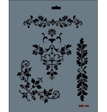 Rich New Seri N-105 Stencil 35x25 cm