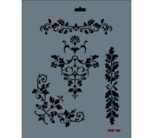Rich New Seri N-105 Stencil 35x25 cm