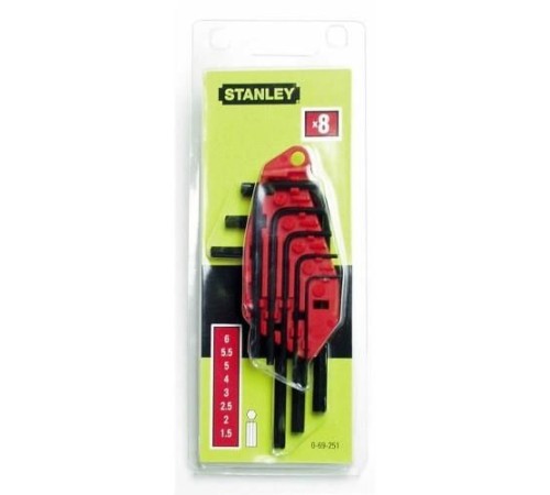 Stanley ST069251 8 Parça Allen Anahtar Takımı Stanley ST069251 8 Parça Allen Anahtar Takımı