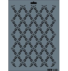 Rich New Seri N-112 Stencil 35x25 cm