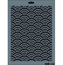 Rich New Seri N-113 Stencil 35x25 cm