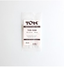 Tork Beyaz Kablo Bağı 2,5X100