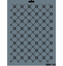 Rich New Seri N-115 Stencil 35x25 cm