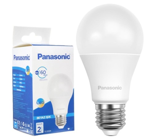 Panasonic Led Ampul 8,5 Watt Beyaz Renk E27  Duy