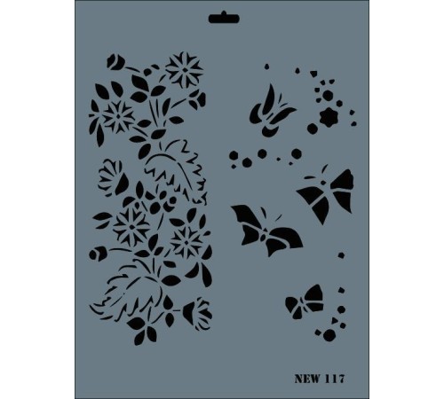 Rich New Seri N-117 Stencil 35x25 cm Rich New Seri N-117 Stencil 35x25 cm