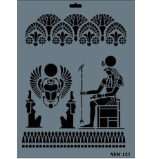 Rich New Seri N-127 Stencil 35x25 cm