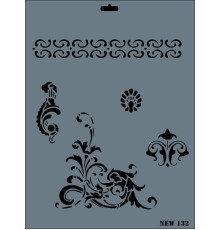 Rich New Seri N-132 Stencil 35x25 cm