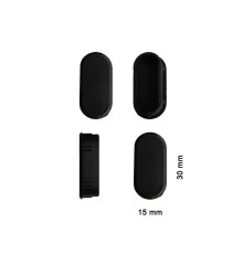 Oval Profil İç Tapa 15x30 mm 4 Adet