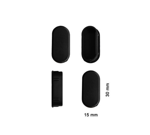 Oval Profil İç Tapa 15x30 mm 4 Adet Oval Profil İç Tapa 15x30 mm 4 Adet