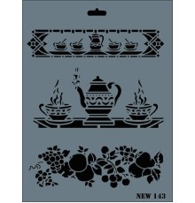 Rich New Seri N-143 Stencil 35x25 cm