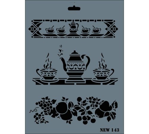 Rich New Seri N-143 Stencil 35x25 cm Rich New Seri N-143 Stencil 35x25 cm