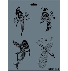 Rich New Seri N-144 Stencil 35x25 cm