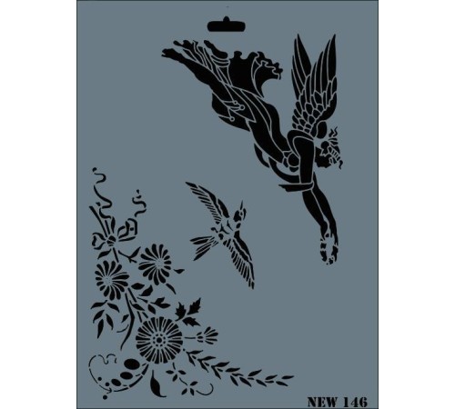 Rich New Seri N-146 Stencil 35x25 cm