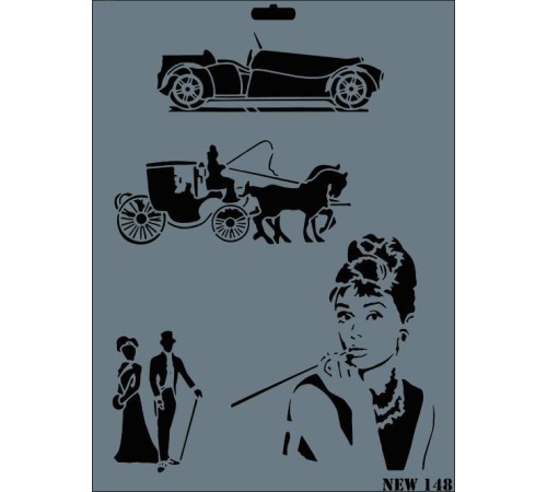 Rich New Seri N-148 Stencil 35x25 cm Rich New Seri N-148 Stencil 35x25 cm