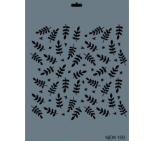 Rich New Seri N-159 Stencil 35x25 cm
