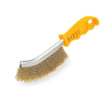 Sgs 757 Eğri Saplı Tel Fırça Plastik Saplı