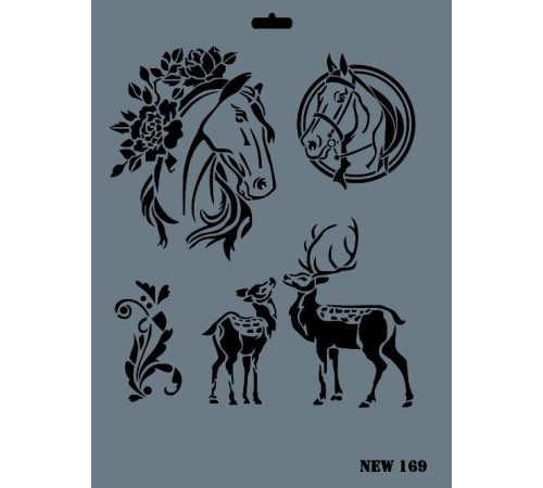 Rich New Seri N-169 Stencil 35x25 cm