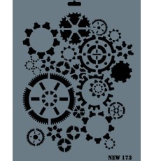 Rich New Seri N-173 Stencil 35x25 cm