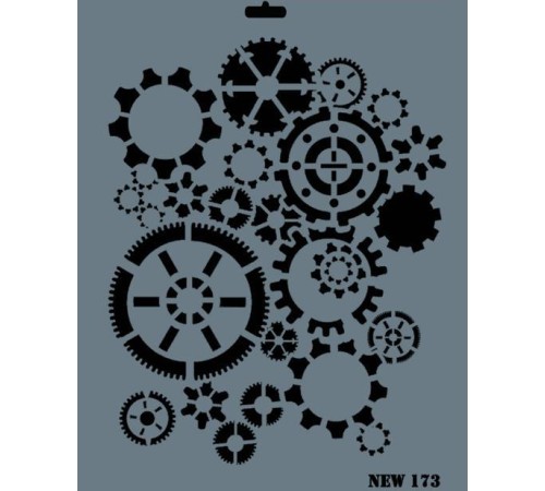 Rich New Seri N-173 Stencil 35x25 cm