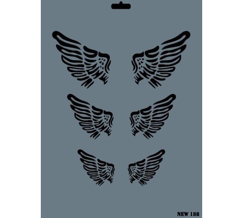 Rich New Seri N-188 Stencil 35x25 cm