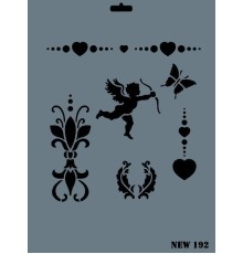 Rich New Seri N-192 Stencil 35x25 cm