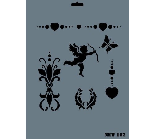 Rich New Seri N-192 Stencil 35x25 cm Rich New Seri N-192 Stencil 35x25 cm