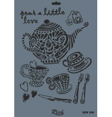 Rich New Seri N-200 Stencil 35x25 cm